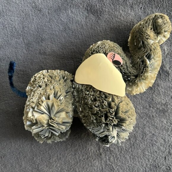 Vintage Poly-Fluff Pom Poms Elephant - Picture 2 of 8